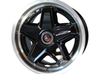 Speedart 18' ATS style 3-piece wheel and cover Rear 10x18' Black. Porsche 964 / 993 / 996